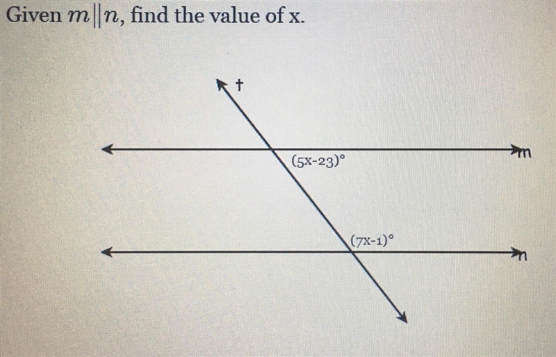 LOL 3 more to gooo . find the value of x-example-1