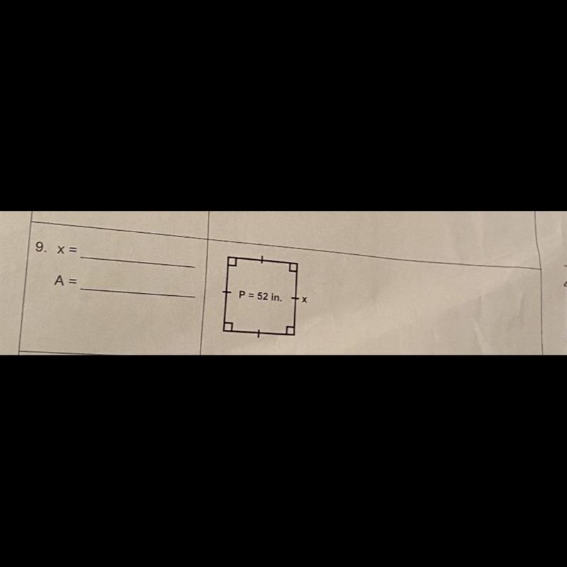 Find the x and find the A.-example-1