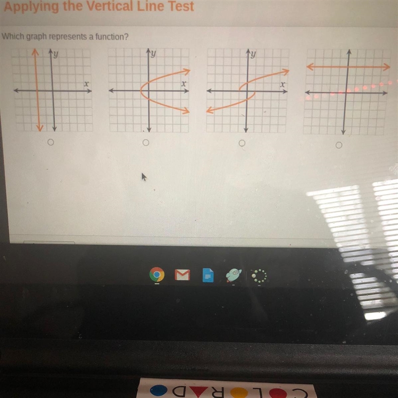 Which graph represents a function?-example-1