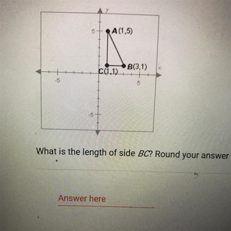 What is the length of side BC? Round your answer to the nearest tenth.-example-1