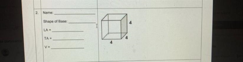 Please help me with this. Name the prism/cylinder and find the areas and volume.-example-1