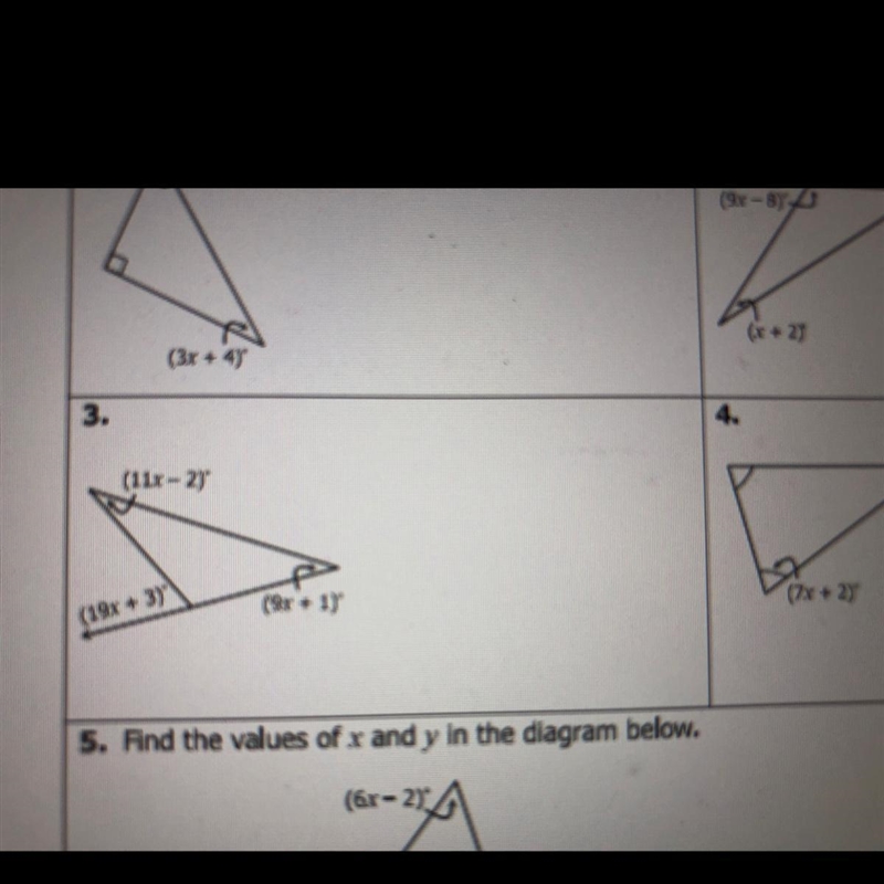 Number 3: find the value of x-example-1