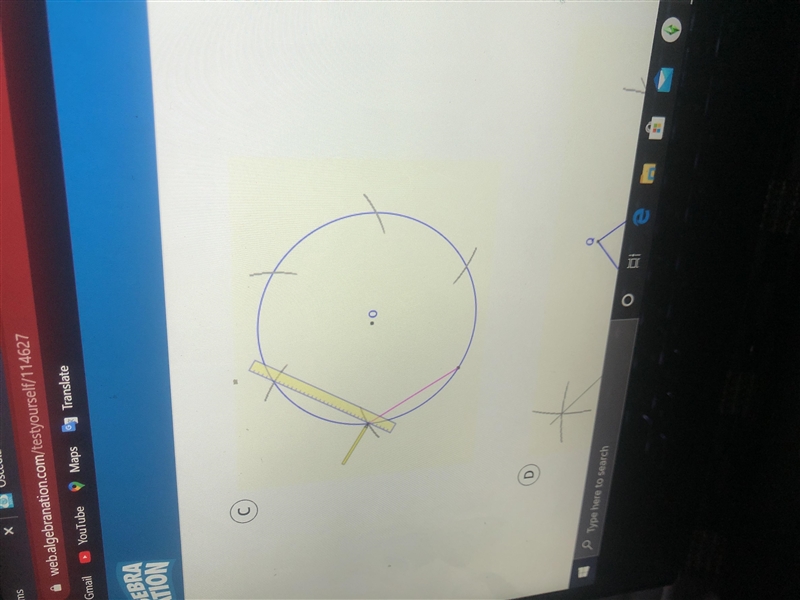 Which of the following constructions show the construction of an incircle-example-3