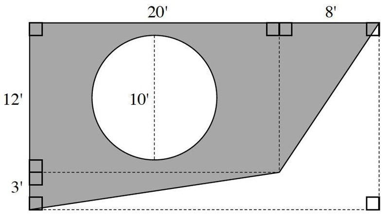 Shakira is planning to put a lawn in her backyard by installing sod (rolls of grass-example-1