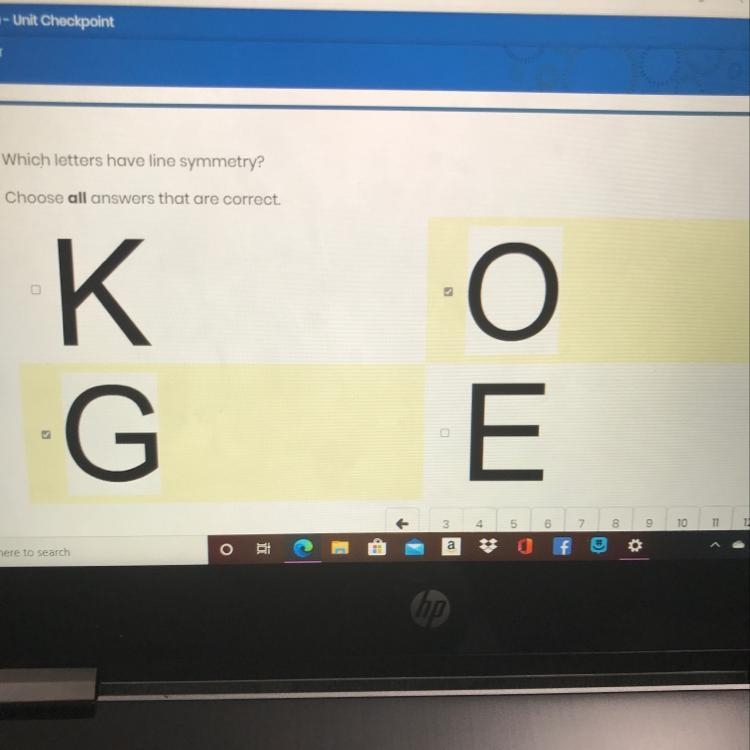 Which letters have line symmetry choose our answers that are correct-example-1