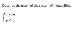 Describe the graph of the system of inequalities:-example-1