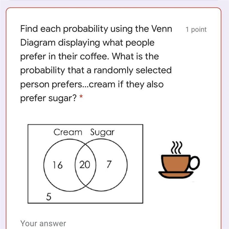 What is the probability that a person prefers both cream and sugar?-example-1