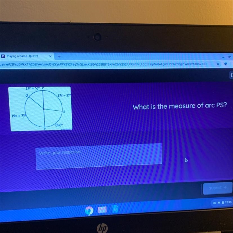 What is the measure of arc Ps? Lmk please-example-1