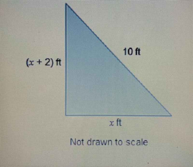 The area of the right triangle shown is 24 square feet. Which equations can be used-example-1