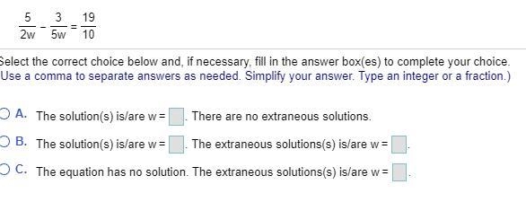 Solve and check. Identify any extraneous solutions.-example-1