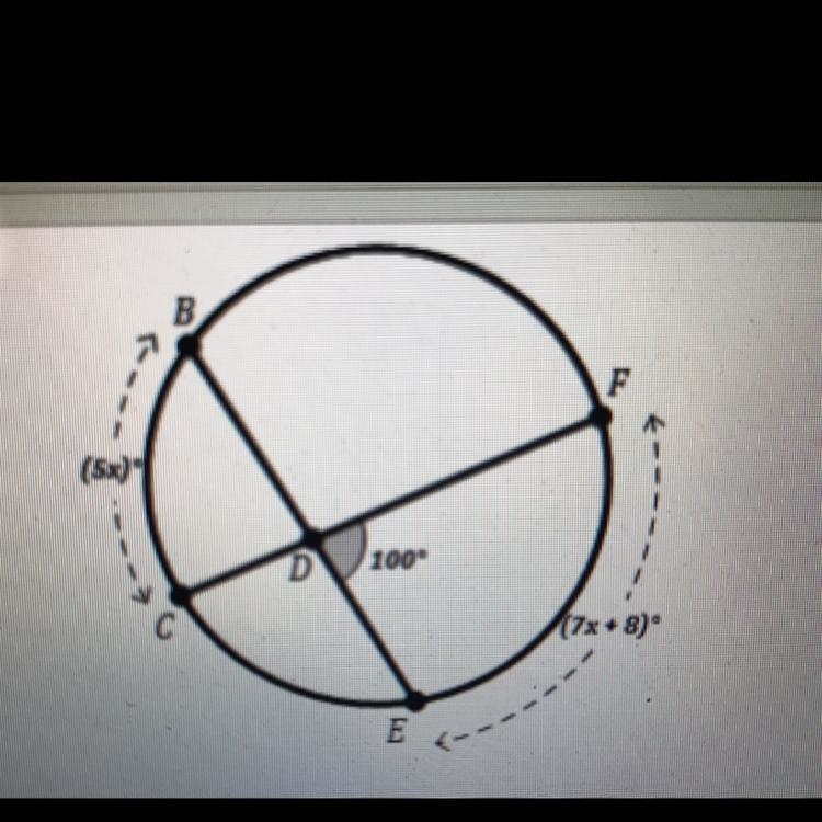 8. Find the value of x. A. x= 46 B. x= 16 C. x= 7.66 D. x= 15.33 E. x= 12-example-1