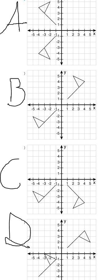 Which graph shows a rotation?-example-1