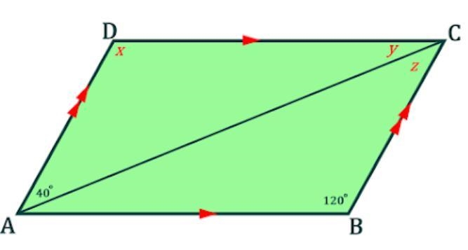 Given that the measure of Angle DAC = 40 degrees and the measure of Angle ABC = 120 degrees-example-1