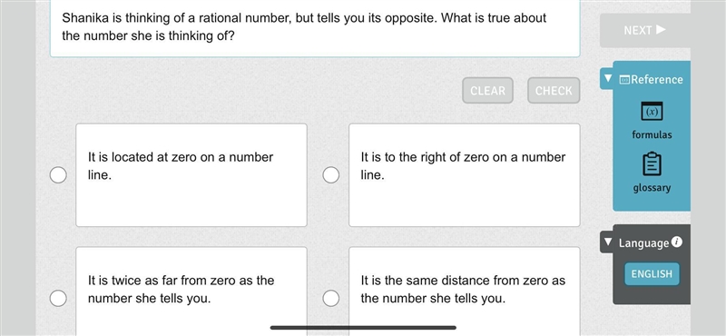 Shanika is thinking of a rational number, but tells you its opposite. What is true-example-1