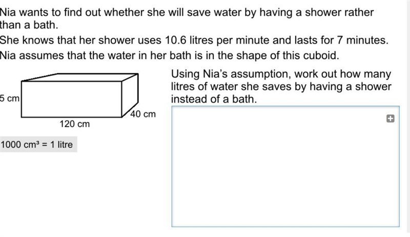 Volume question use the image attached below to help youj! nia wants to find out whether-example-1