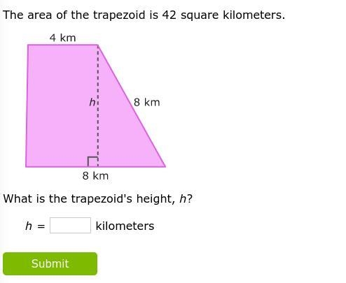 For 20 points Please Help it is due today and I I don't get how to find the height-example-1