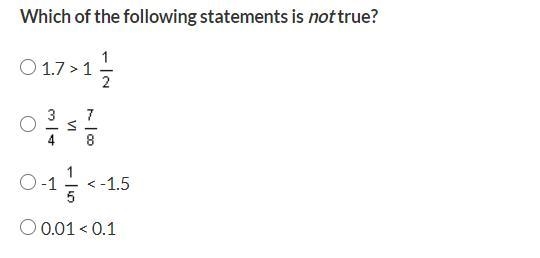 Which of the following statements is not true?-example-1