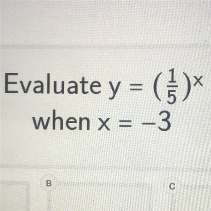 Evaluate y=(1/5)x when x=- 3-example-1