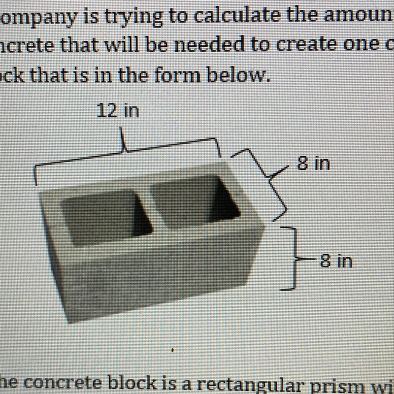 A company is trying to calculate the amount of concrete that will be needed to create-example-1