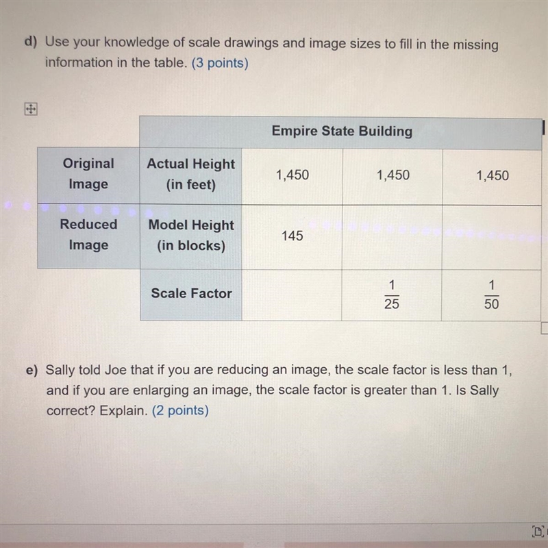 D) Use your knowledge of scale drawings and image sizes to fill in the missing information-example-1