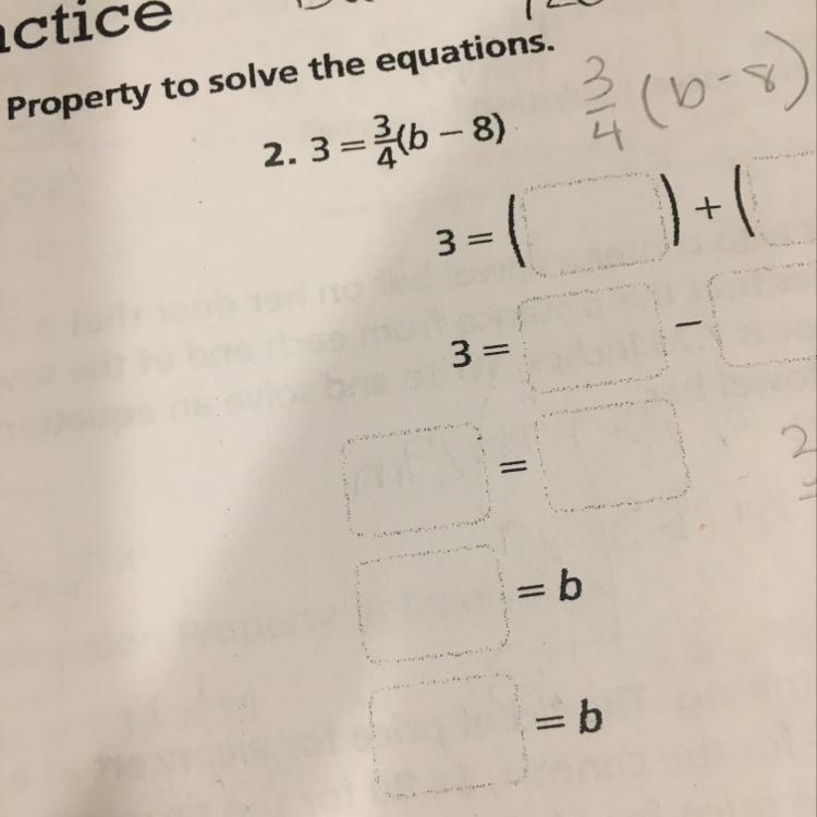 3=3/4(b-8) Please help me thank you!-example-1