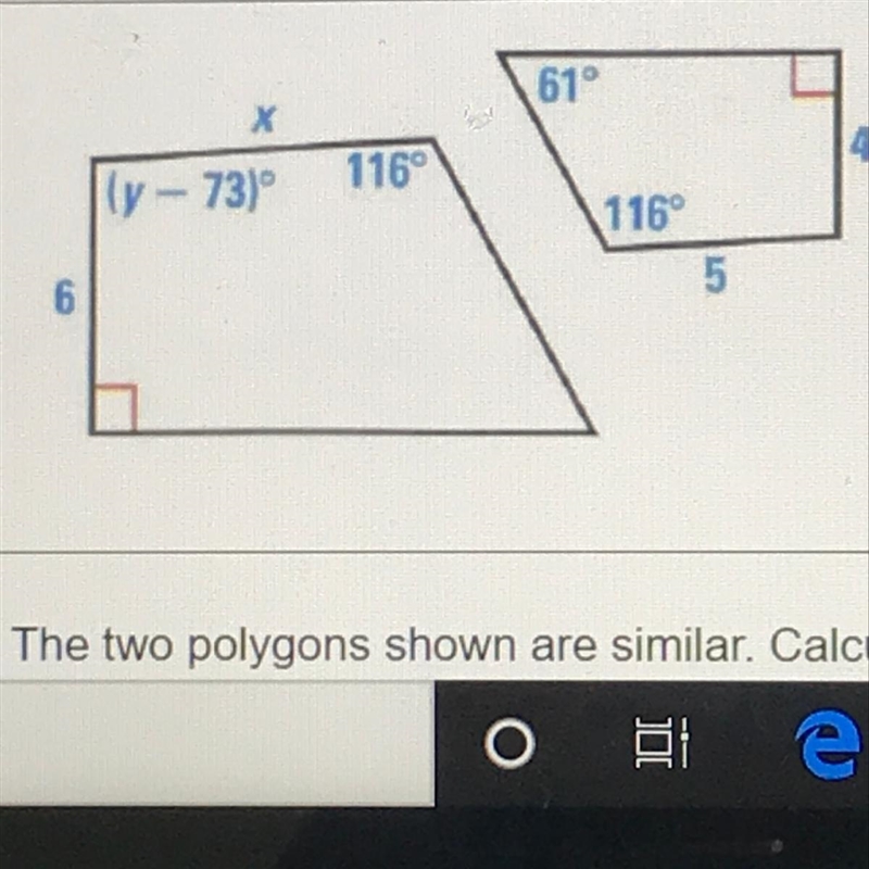 Find the values of x and y.-example-1