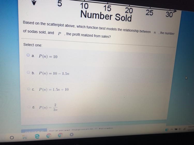 So look at the pictures it is asking what P(n)= ? ? Should = what the average is-example-1