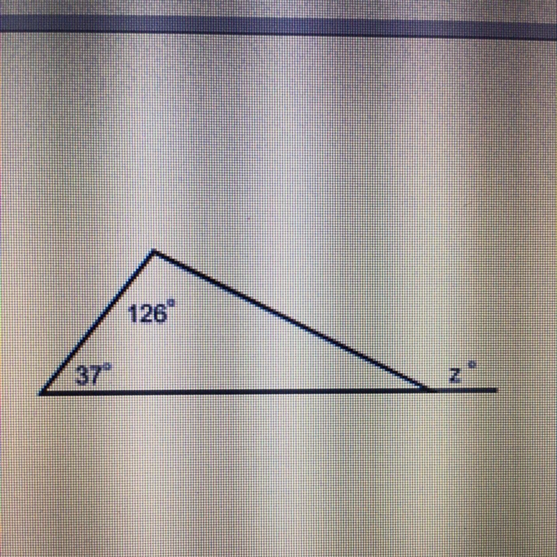 Find the measure of angle z, in degrees.-example-1