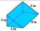 What is the lateral surface are of this triangular prism?-example-1