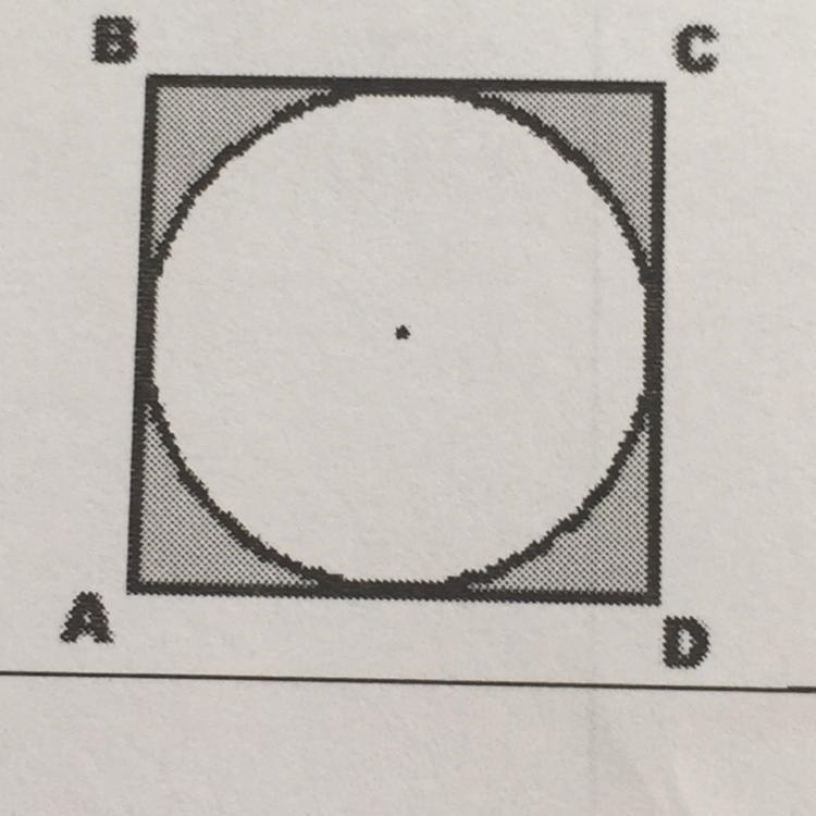 Find the area of the un-shaded region. The perimeter of the square is 16 feet. ( with-example-1