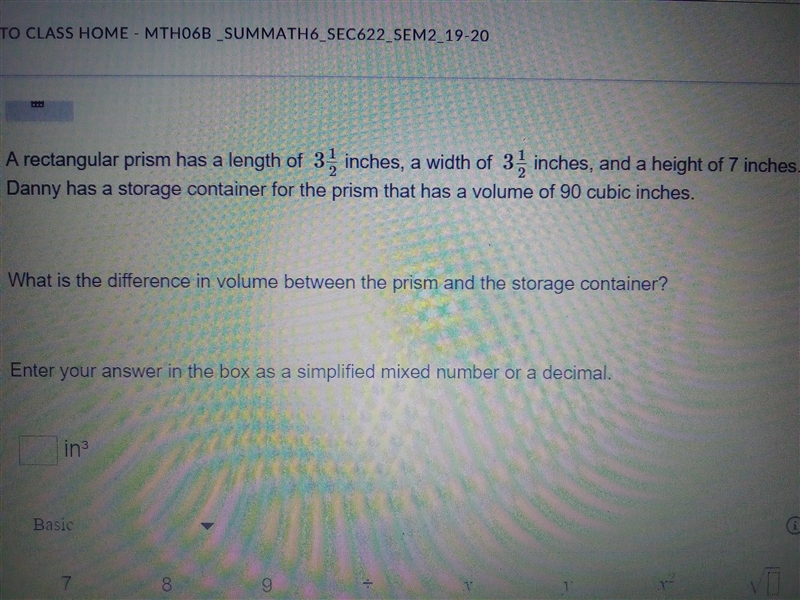 What is the diffrence in volume between the prism and the storage container??-example-1