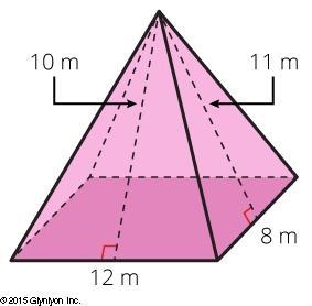 PLZ HELP What is the surface area of this rectangular pyramid?-example-1