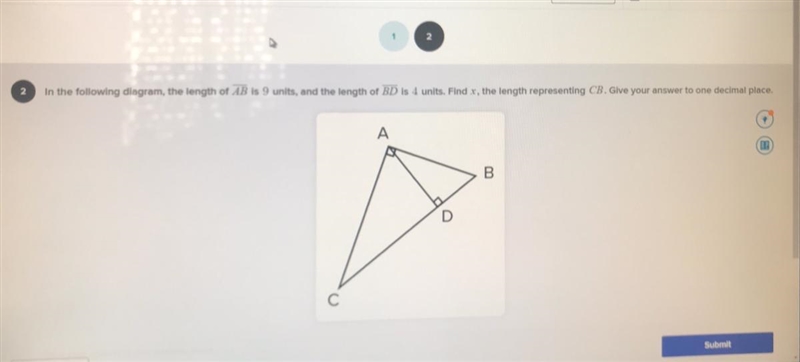 EXTREMELY URGENT GEOMETRY 22 POINTS! In the following diagram, the length of AB is-example-1