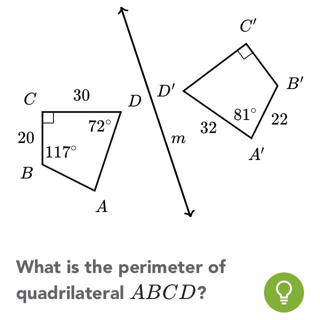 What is the perimeter of quadrilateral ABCD?-example-1