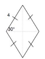 Find the area. a) 16 units2 b) 98 units2 c) 8√3 units2 d) 16√3 units2-example-1