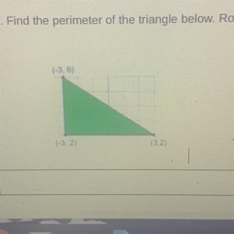 Find the perimeter of the triangle below. Round your answer to the nearest hundredth-example-1