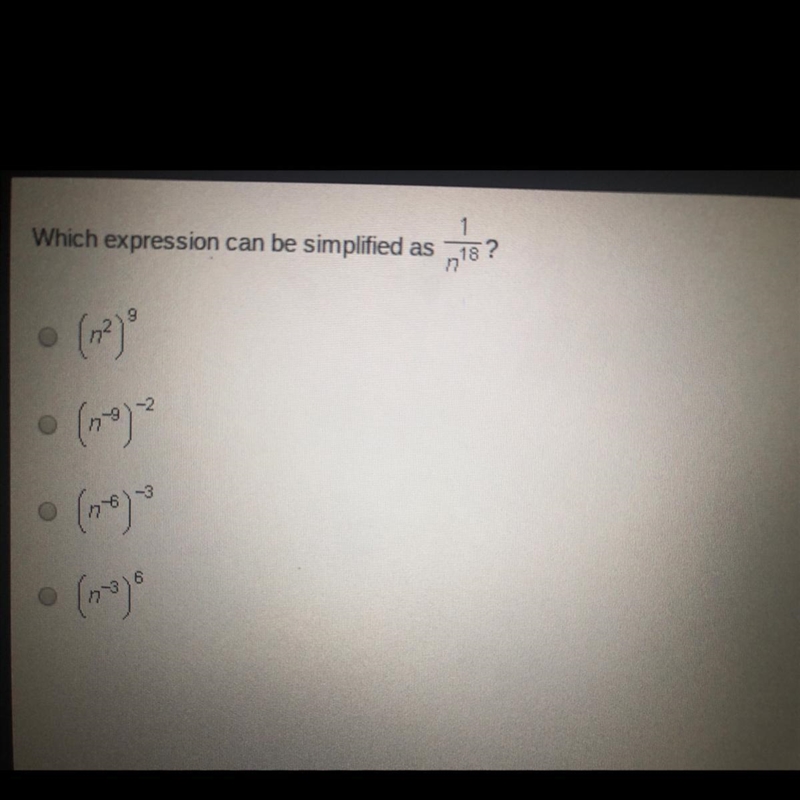 Which expression can be simplified as-example-1