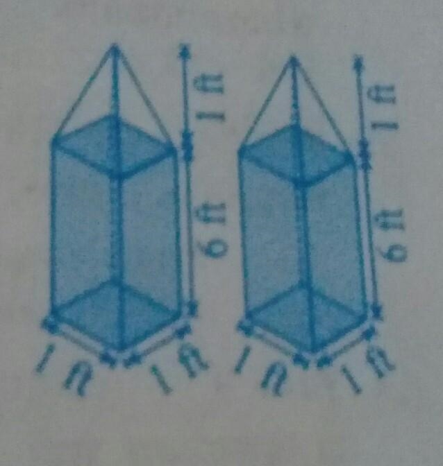 The adjoining figure is the figure of two pillars mounted a squared pyramid on the-example-1