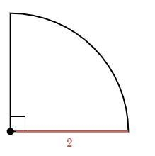 Find the area of the shape. Either enter an exact answer in terms of π or use 3.14 for-example-1