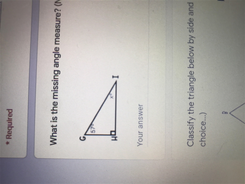 What is the missing angle measure?-example-1