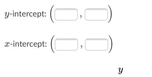 Determine the intercepts of the line.-example-2