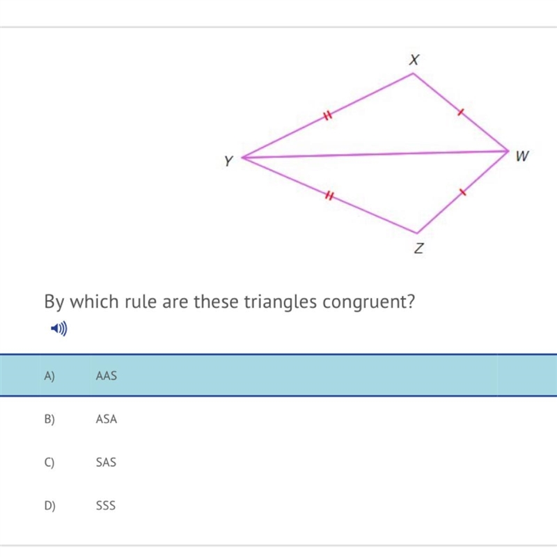 By which rule are these triangles congruent?-example-1