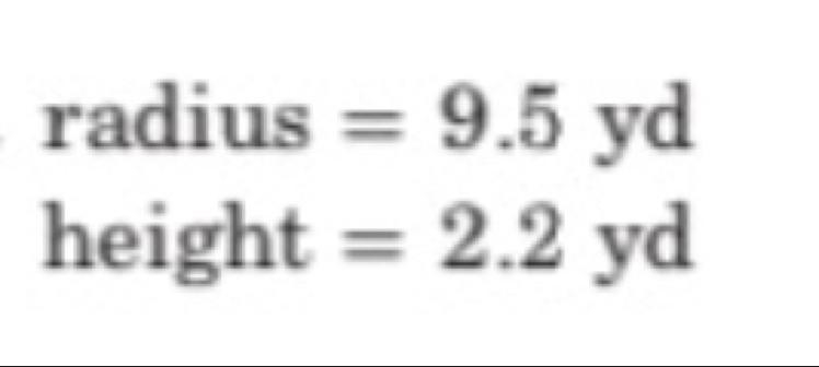 Find the volume of each cylinder round the nearest tenth .-example-1