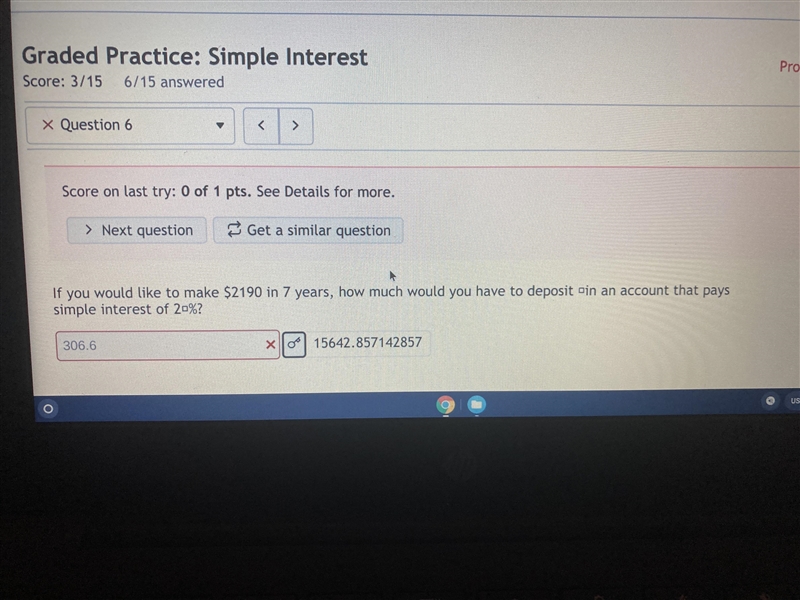 Simple Interest: Can someone please explain how this is the answer and how you get-example-1