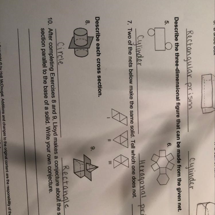 10. After completing Exercises 8 and 9, Lloyd makes a conjecture about the shape of-example-1