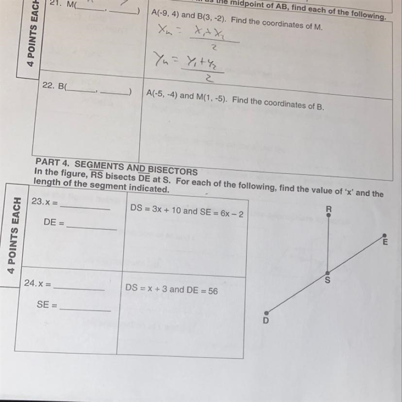 Can somebody help me on 23 and 24, it’s geometry-example-1