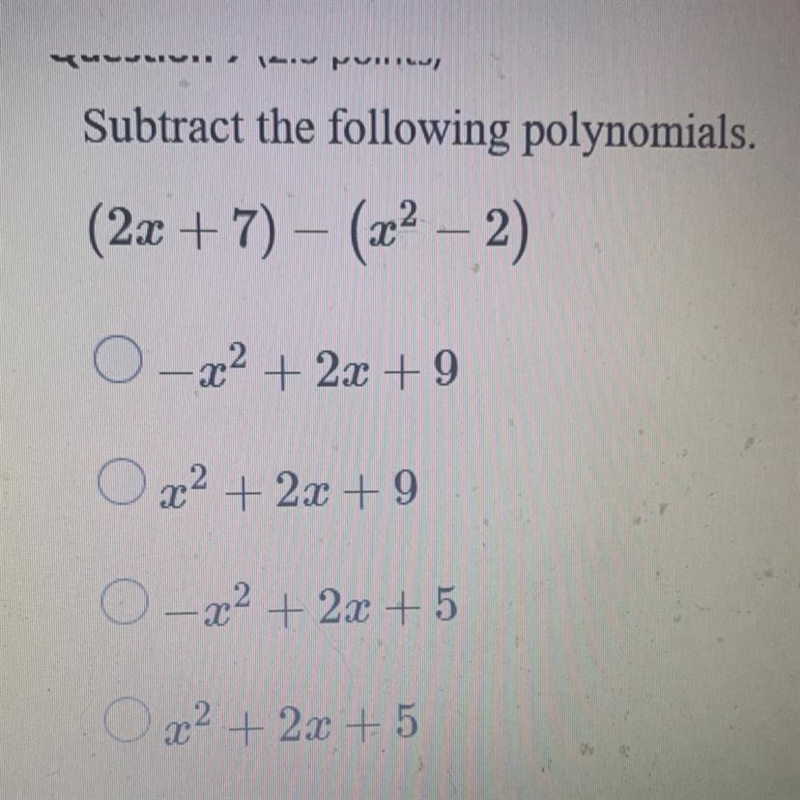 Subtract the following polynomials-example-1