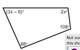 ANSWER FOR BRAINILEST The quadrilateral have interior angles that add up to 360°. Solve-example-1