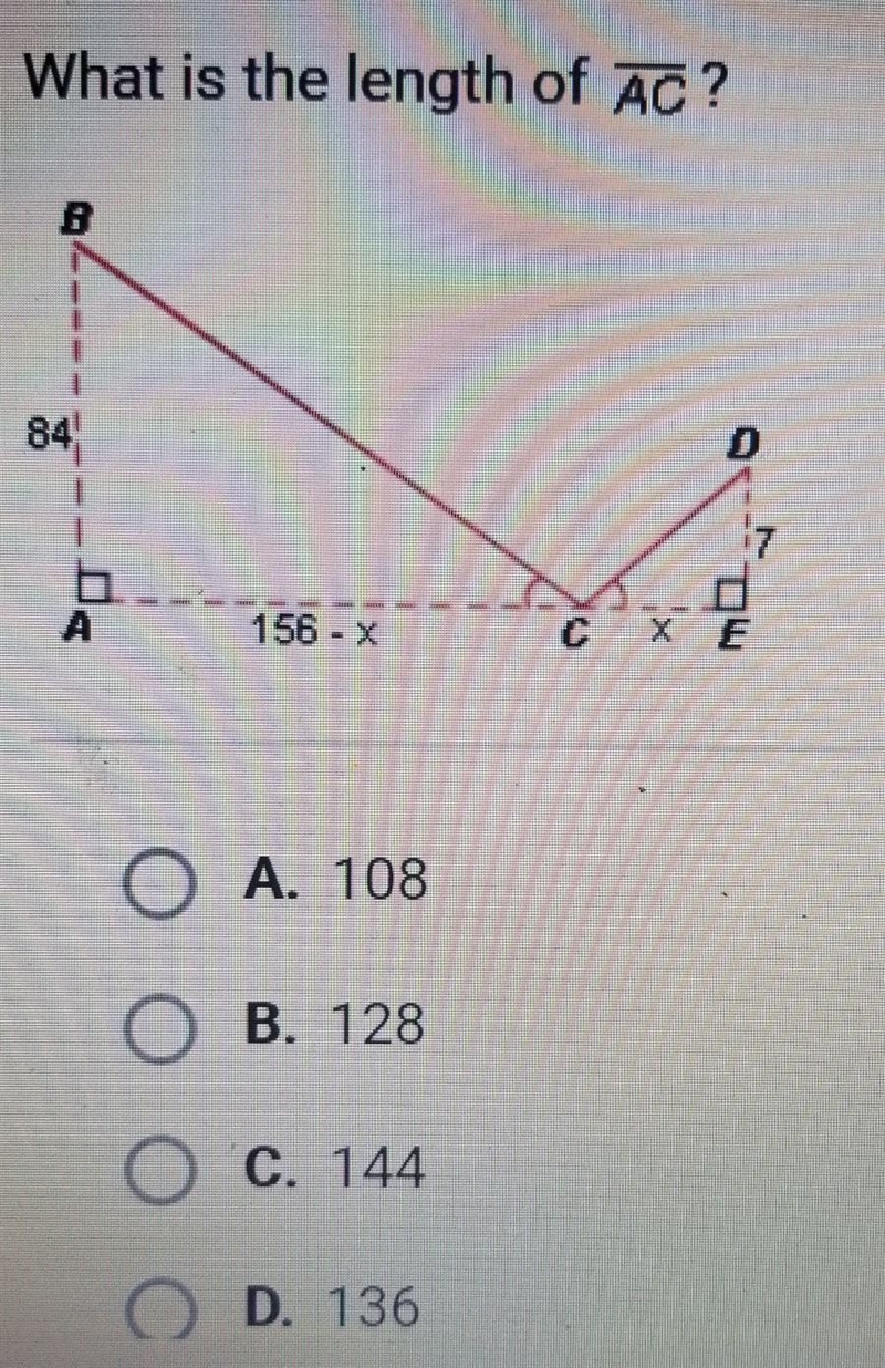 What us the length of AC?​-example-1