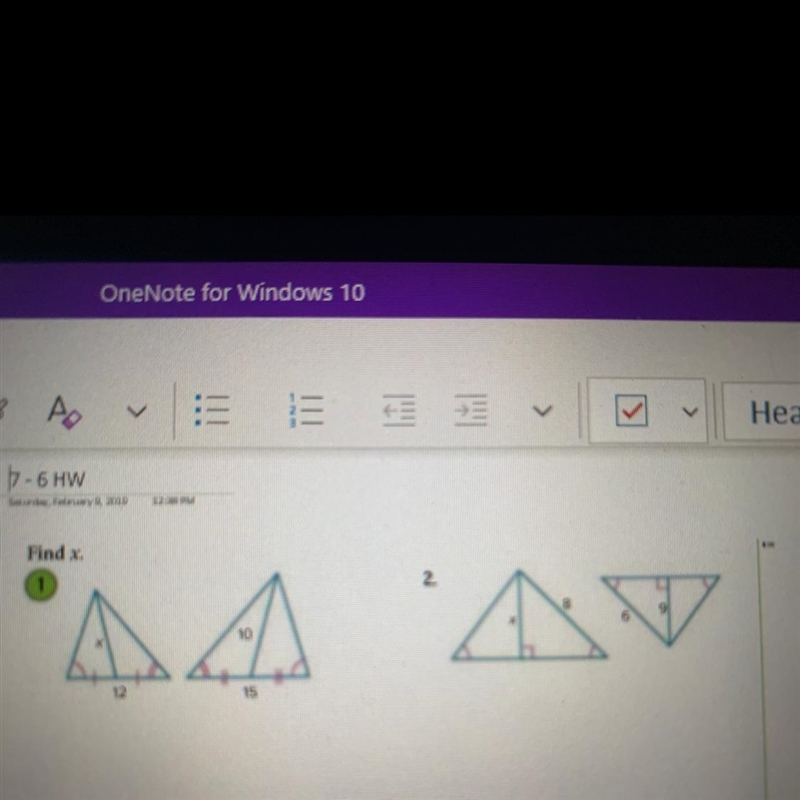 Find x There’s 2 problems! Thank you!-example-1